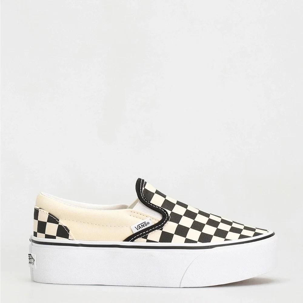 Vans Womens Classic Checkered slip on Stackform - Picture 3 of 7